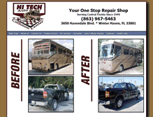 Tablet Screenshot of hitechautosrv.com